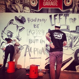 Chevrolet Sound Garage, the Secret Walls art battle. It was awesome.