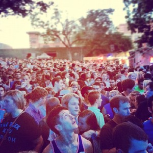 Crowds at the Two Door Cinema Club concert