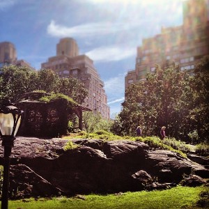 Beautiful gazebo near the edge of Central Park