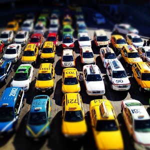 Taxis at San Francisco Airport