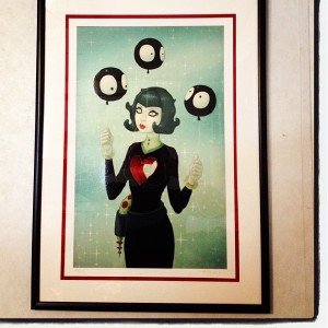 My newest art acquisition: The Evolution of Language by Tara McPherson. I love this piece so much!