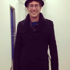 So the snow started early. I went out on the fire escape and got covered in it, haha