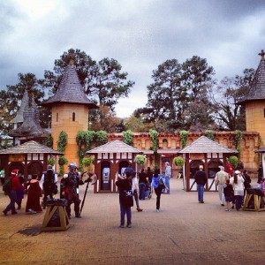 The front gate of the theme park!