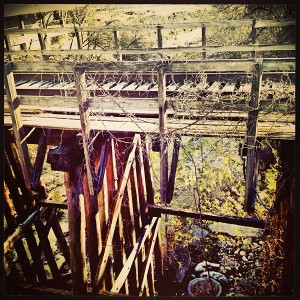 An old rail bridge.