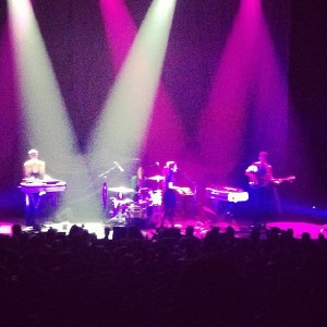 Opening band was Austra from Toronto... Looking up their music later because it was pretty cool!