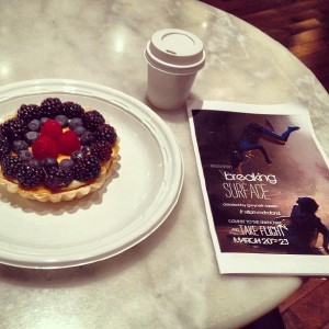 Post show espresso and desert. :)