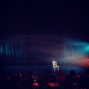 Waiting for the show to begin!