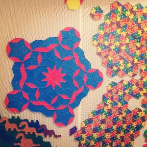 My creation at the tessellation experiment station at the museum of math!