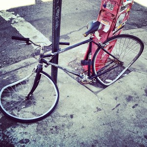The quintessential NYC bike. It's a hard life.... :P