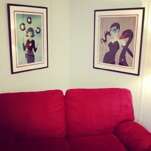 My collection of Tara McPherson giclée prints is up to two now! :) @taramcpherson