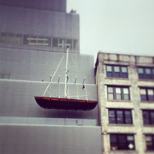 Meanwhile midway up this Manhattan museum: #newart