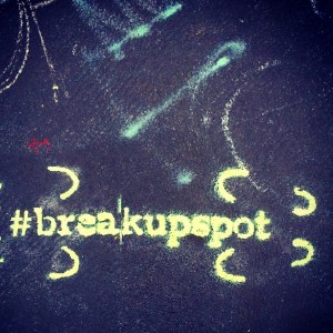 #breakupspot on the Williamsburg Bridge