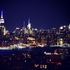 The city is extra colorful tonight.