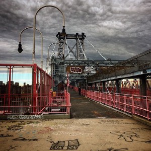 Dramatic sky over Manhattan this morning.