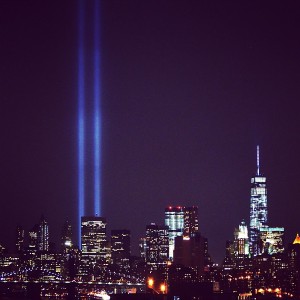 The Tribute in Light, piercing the heavens with astronomical electrical power. No picture can capture the awe of seeing this in person.