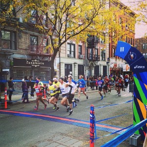 New York City marathon: 50,000 runners, 30 degree wind chill. :O