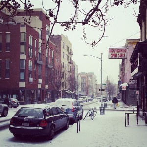 I love how quiet the city gets when there is powdery snow absorbing all the sound.