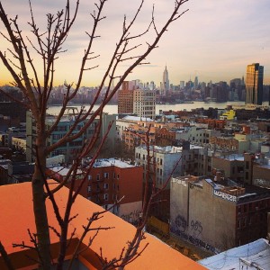 Perfect spring evening. Enjoying my dinner with a view from the roof of my building :)