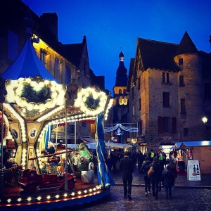 Dusk in Sarlat, France