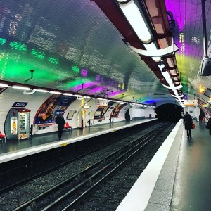 The Paris subway is so clean and nice, but by far the coolest thing is being able to open the door before the train has come to a full stop. 🙃