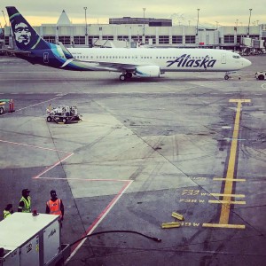 Mount Rainier over Seattle airport. I really hope I'm on the right side of the plane to get a good view from the air