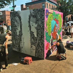 Art at Northside Festival block party