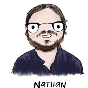 The excellent @daybrighten captured my true essence in this watercolor, commissioned by Empire JS conference as a thank you gift for running a workshop. 😂👍