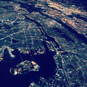 I love a night flight into NYC. Manhattan is so beautiful!