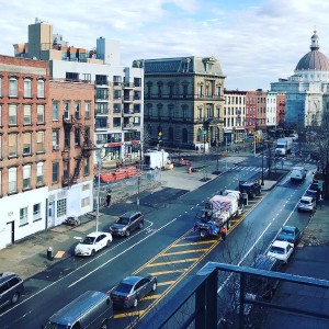 New apartment view! Just a couple blocks away from our old place but I’m so hyped to be getting a new place with @regardsyjc 😍