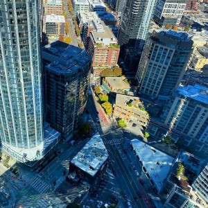 Up in the sky in Seattle, at the AWS office