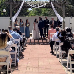 👰‍♀️🤵‍♂️ We finally got to have our wedding ceremony over a year after our mid pandemic remote Zoom ceremony with a city officiant. Thanks to all the family and friends who joined us for our special day! ❤️